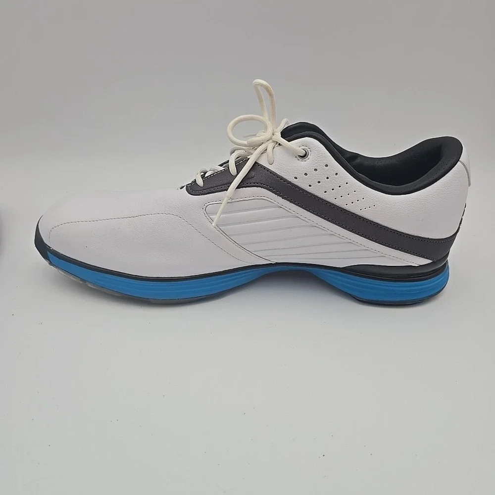 Nike Lunar Prevail Golf Shoes White Blue 483838-101 Mens US 10‎